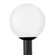 Outdoor Globe traditional 1-light LED outdoor exterior medium post lantern in white finish with whit (38|8252EN3-68)