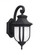 Childress traditional 1-light LED outdoor exterior medium wall lantern sconce in black finish with s (38|8636301EN3-12)