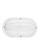 Bayside traditional 1-light LED outdoor exterior wall lantern sconce in white finish with polycarbon (38|89806EN3-15)