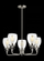 Belton transitional 5-light indoor dimmable ceiling up chandelier pendant light in brushed nickel si (38|3214505-962)