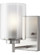 Elmwood Park traditional 1-light indoor dimmable bath vanity wall sconce in brushed nickel silver fi (38|4137301-962)
