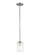 Elmwood Park traditional 1-light indoor dimmable ceiling hanging single pendant light in brushed nic (38|6137301-962)