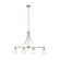 Elmwood Park traditional 4-light indoor dimmable linear ceiling chandelier pendant light in brushed (38|6637304-962)