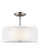 Elmwood Park traditional 2-light indoor dimmable ceiling semi-flush mount in brushed nickel silver f (38|7737302-962)