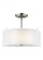 Elmwood Park traditional 2-light LED indoor dimmable ceiling semi-flush mount in brushed nickel silv (38|7737302EN3-962)
