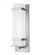Alban modern 1-light outdoor exterior large square wall lantern in satin aluminum silver finish with (38|8720701-04)