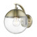 Dixon Sconce in Aged Brass with Clear Glass and Aged Brass Cap (36|3219-1W AB-AB)