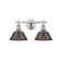 Yep by Golden Lighting Orwell 2-light Vanity in Pewter and Rubbed Bronze shade (36|3306-BA2 PW-RBZ)
