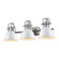 Yep by Golden Lighting Duncan 3-light Vanity in Pewter and White shade (36|3602-BA3 PW-WH)