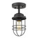 Golden Lighting Seaport 1-light Semi-Flush Mount in Matte Black (36|9808-SF BLK)