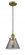 Cone - 1 Light - 8 inch - Brushed Brass - Cord hung - Mini Pendant (3442|201C-BB-G43)