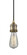 Bare Bulb - 1 Light - 2 inch - Brushed Brass - Cord hung - Cord Set (3442|199-BB)