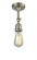 Bare Bulb 1 Light Semi-Flush Mount (3442|200F-SN)