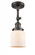 Bell - 1 Light - 5 inch - Oil Rubbed Bronze - Adjustable Semi-Flush Mount (3442|201F-OB-G51)