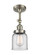 Bell - 1 Light - 5 inch - Brushed Satin Nickel - Adjustable Semi-Flush Mount (3442|201F-SN-G52)