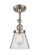 Cone - 1 Light - 6 inch - Brushed Satin Nickel - Adjustable Semi-Flush Mount (3442|201F-SN-G62)