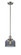 Bell - 1 Light - 8 inch - Brushed Satin Nickel - Stem Hung - Mini Pendant (3442|201S-SN-G73)