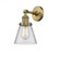 Cone - 1 Light - 6 inch - Brushed Brass - Sconce (3442|203-BB-G62)