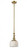 Bell - 1 Light - 8 inch - Brushed Brass - Stem Hung - Adjustable Mini Pendant (3442|206-BB-G71)