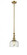 Bell - 1 Light - 8 inch - Brushed Brass - Stem Hung - Adjustable Mini Pendant (3442|206-BB-G72)