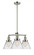 Cone - 3 Light - 22 inch - Polished Nickel - Stem Hung - Chandelier (3442|207-PN-G42)