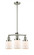 Bell - 3 Light - 19 inch - Polished Nickel - Stem Hung - Chandelier (3442|207-PN-G51)