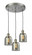 Small Bell 3 Light Multi-Pendant (3442|211/3-SN-G53)