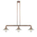Halophane - 3 Light - 41 inch - Antique Copper - Stem Hung - Adjustable Island Light (3442|213-AC-G2)