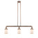 Bell - 3 Light - 38 inch - Antique Copper - Stem Hung - Adjustable Island Light (3442|213-AC-G51)