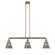 Cone - 3 Light - 39 inch - Antique Copper - Stem Hung - Adjustable Island Light (3442|213-AC-G63)