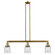 Bell - 3 Light - 38 inch - Brushed Brass - Stem Hung - Adjustable Island Light (3442|213-BB-G52)