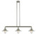 Halophane - 3 Light - 41 inch - Brushed Satin Nickel - Stem Hung - Adjustable Island Light (3442|213-SN-G2)