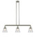 Cone - 3 Light - 39 inch - Brushed Satin Nickel - Stem Hung - Adjustable Island Light (3442|213-SN-G62)