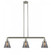 Cone - 3 Light - 39 inch - Brushed Satin Nickel - Stem Hung - Island Light (3442|213-SN-G63)