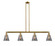 Cone - 4 Light - 51 inch - Brushed Brass - Stem Hung - Adjustable Island Light (3442|214-BB-G63)