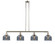 Bell - 4 Light - 53 inch - Polished Nickel - Stem Hung - Adjustable Island Light (3442|214-PN-G73)
