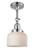 Bell - 1 Light - 8 inch - Polished Chrome - Adjustable Semi-Flush Mount (3442|201F-PC-G71)