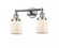 Bell - 2 Light - 16 inch - Polished Chrome - Adjustable Bath Vanity Light (3442|208-PC-G51)