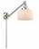 Bell - 1 Light - 8 inch - Brushed Satin Nickel -Adjustable Swing Arm (3442|237-SN-G71)