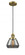 Fulton - 1 Light - 7 inch - Brushed Brass - Cord hung - Mini Pendant (3442|201C-BB-G173)