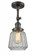 Chatham - 1 Light - 7 inch - Oil Rubbed Bronze - Adjustable Semi-Flush Mount (3442|201F-OB-G142)