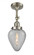 Geneseo - 1 Light - 7 inch - Brushed Satin Nickel - Adjustable Semi-Flush Mount (3442|201F-SN-G165)