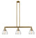 Fulton - 3 Light - 39 inch - Brushed Brass - Stem Hung - Adjustable Island Light (3442|213-BB-G172)