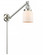 Bell - 1 Light - 8 inch - Brushed Satin Nickel -Adjustable Swing Arm (3442|237-SN-G51)