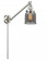 Bell - 1 Light - 8 inch - Brushed Satin Nickel -Adjustable Swing Arm (3442|237-SN-G53)
