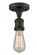 Bare Bulb - 1 Light - 5 inch - Oil Rubbed Bronze - Semi-Flush Mount (3442|517-1C-OB)