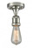 Bare Bulb - 1 Light - 5 inch - Polished Nickel - Semi-Flush Mount (3442|517-1C-PN)