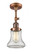Bellmont - 1 Light - 6 inch - Antique Copper - Adjustable Semi-Flush Mount (3442|201F-AC-G192)