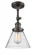 Cone - 1 Light - 8 inch - Oil Rubbed Bronze - Adjustable Semi-Flush Mount (3442|201F-OB-G44)