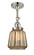 Chatham - 1 Light - 7 inch - Polished Nickel - Adjustable Semi-Flush Mount (3442|201F-PN-G146)